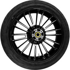 Coastal Moto Atlantic Rear Wheel - Black Cut (18") | Dunlop Tire (180/55B18) - 0336-0027  PKG-ATL185BC-ABST